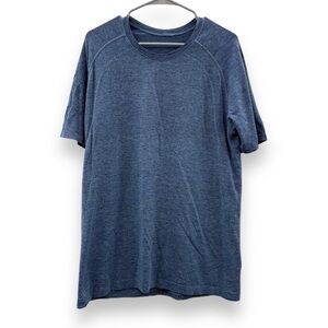 Lululemon Metal Vent Tech Short Sleeve Shirt in Dark Blue‎ Sz L